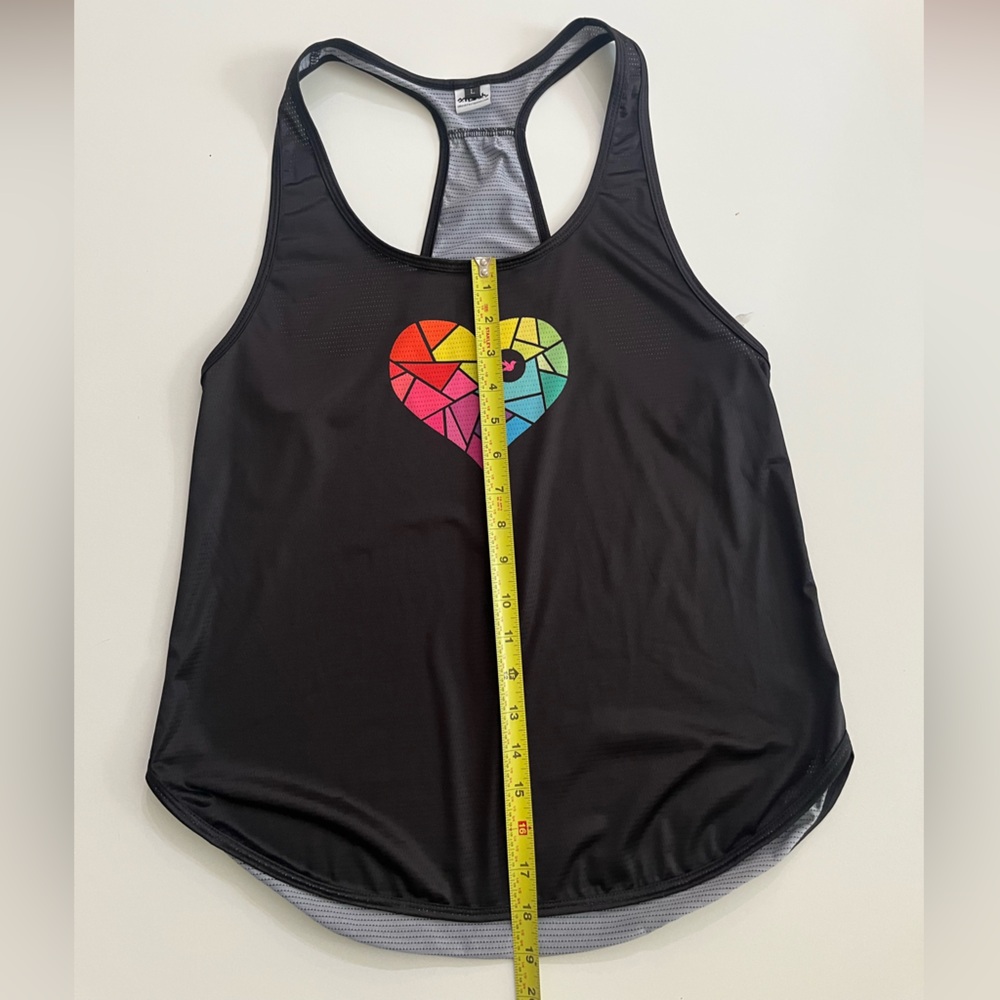 Colorful Heart Graphic Women's Tank Top - Picture 5 of 6